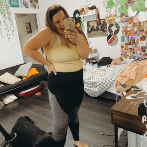 black and grey leggings